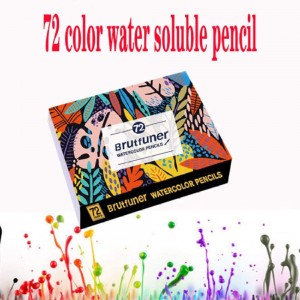 72 crayons d'aquarelle professionnels Dessin d'art Numéroté Set crayons solubles